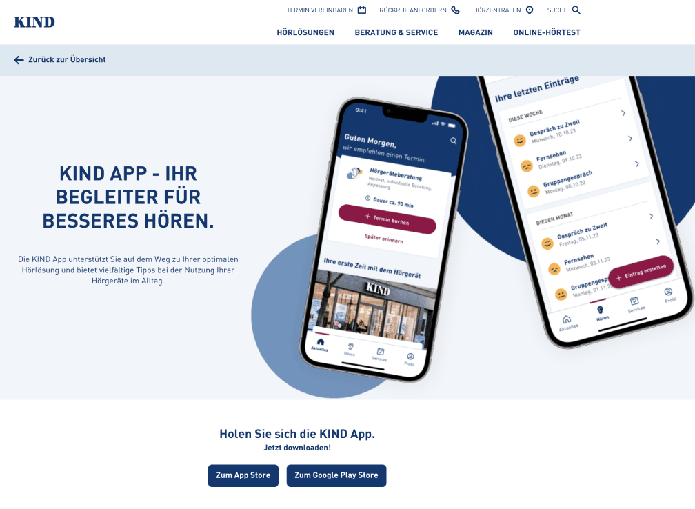 Die Companion-App von KIND